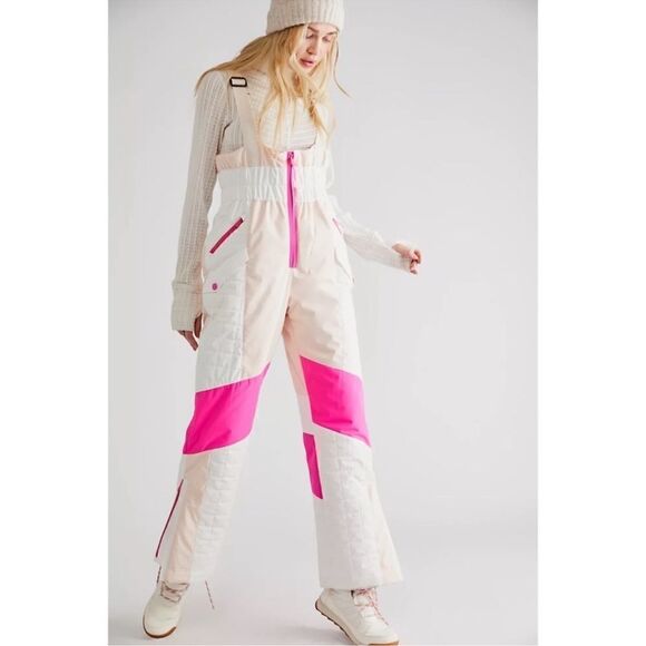 New Free People All Prepped Colorblock Bibb - Picture 1 of 9